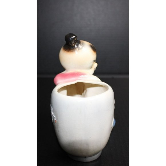 Vintage Royal Copley Ceramic Planter Asian design - Picture 4 of 6